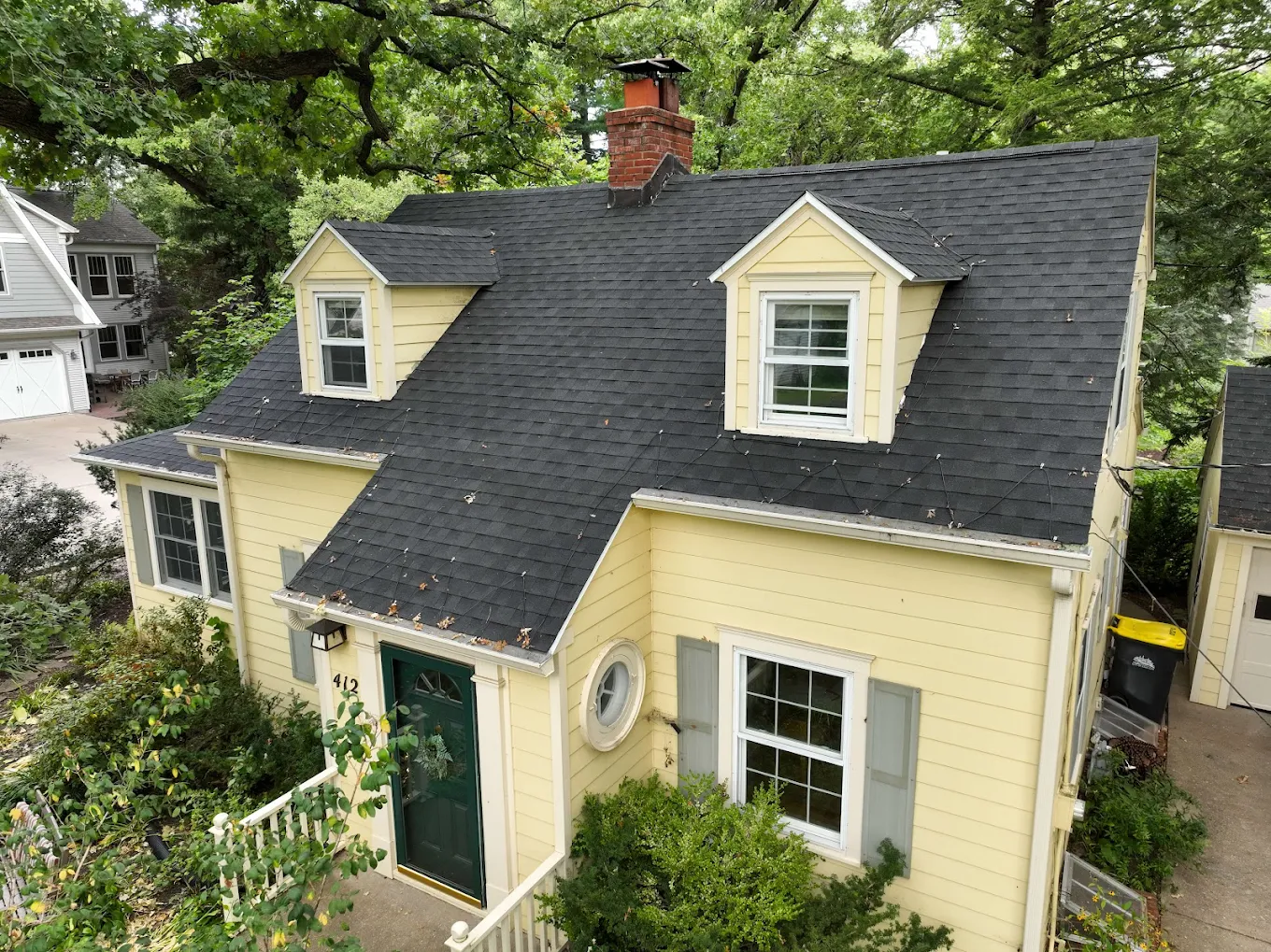 Roof damage in Iowa City Iowa